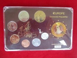 Euro Münzsatz 2004 stgl - Slowakei - Probe  - mit Zertifikat