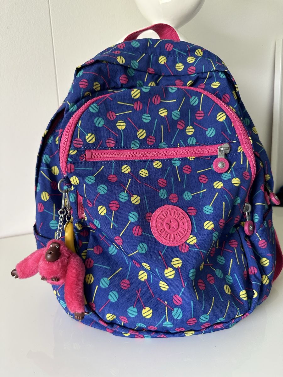 Kipling Kindertaschen: Rucksack Kipling blau bunt lollipop kinder – Neu (gemäss Beschreibung) aus Walzenhausen von auw_sx8w 1