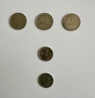 5 Münzen VAE (Dirham/Fils), Gazelle & Dallah, 1990er