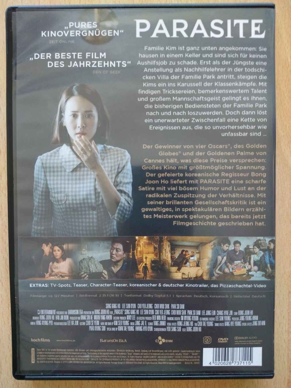 Tutti i DVDs: Parasite - Oscar-prämiert! – Nuovo (secondo la descrizione) da Jona venduto da Argus36 1
