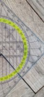 Geodreieck transparent mit Winkelmesser guter Zustand