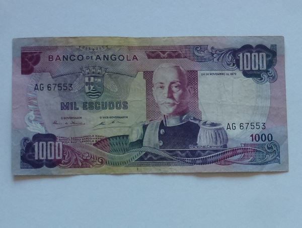 Billets de banque: Angola ++ 1000 Escudos 1972 – D'occasion à Walkringen par Casablanca777