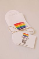 Handbemalte Pride Socken  Unikat aus der Schweiz 