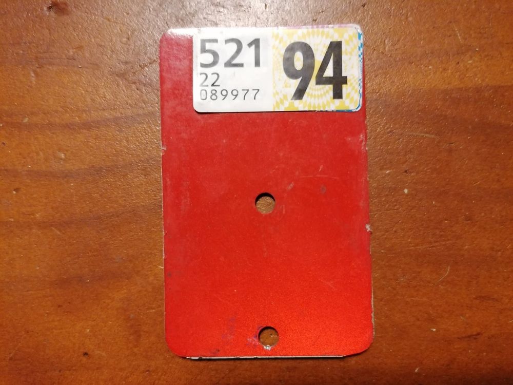 numerschild farrader Waadt 1994 plaque vélo Vaud collector Kaufen auf