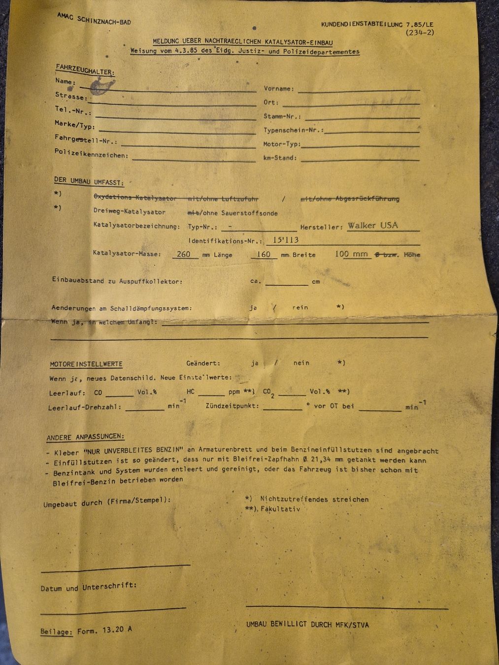 Volkswagen Sistemi di scarico: Katalisator vermutlich golf 1-2 – Nuovo (secondo la descrizione) da Brienzwiler venduto da Bambus9197 3