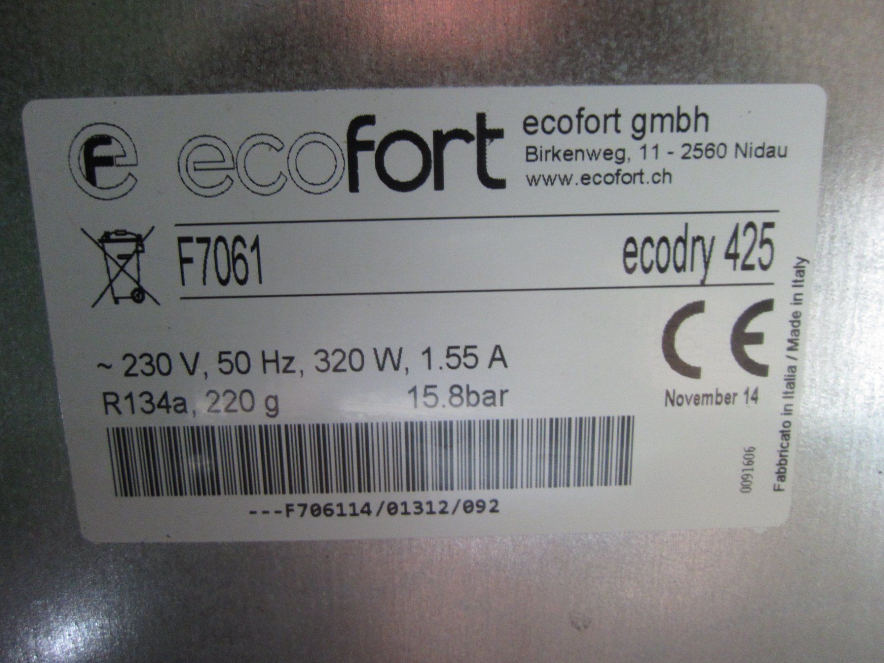 Ecofort Déshumidificateurs: Luftentfeuchter Ecofort Ecodry 425 – D'occasion à Kilchberg ZH par Cuculus1 4