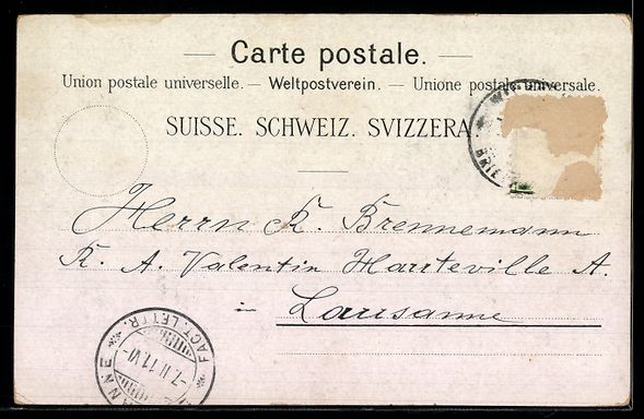 Cartoline postali: AK Winterthur, Hotel Terminus mit Bahnhof u. Post – Usato da Berlin venduto da bartko-reher 1