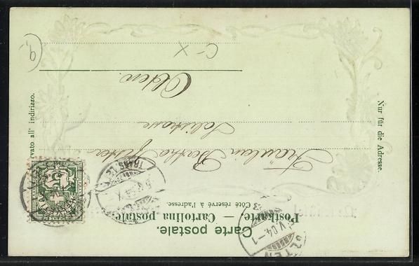 Cartoline postali: AK Neuchâtel, Postes et Port, 1904 – Usato da Berlin venduto da bartko-reher 1