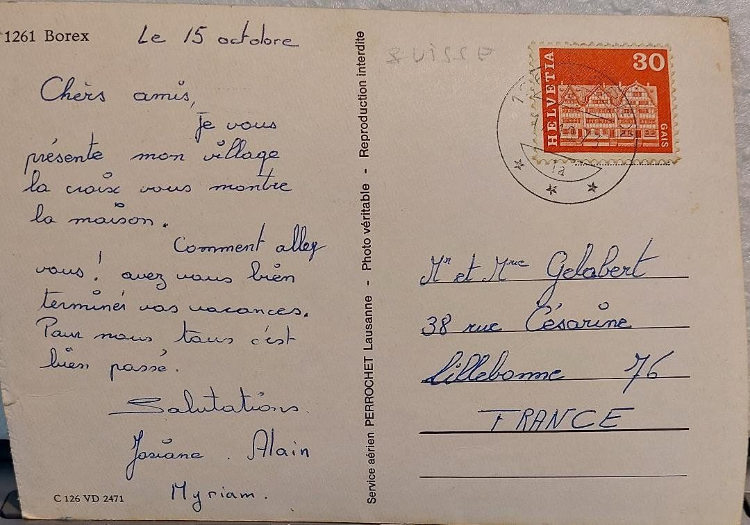Ansichtskarten: BOREX - 1973 – Gebraucht aus Delémont von Domdom1 1
