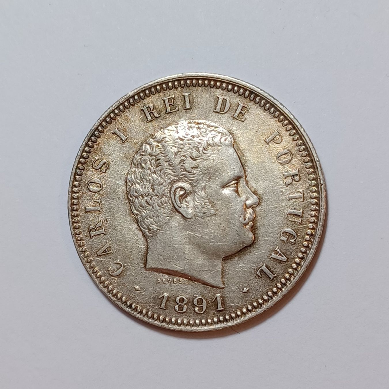 Tutti le monete: 200 Reis 1891 Portugal – Usato da Pfäffikon ZH venduto da Welt_Muenzen