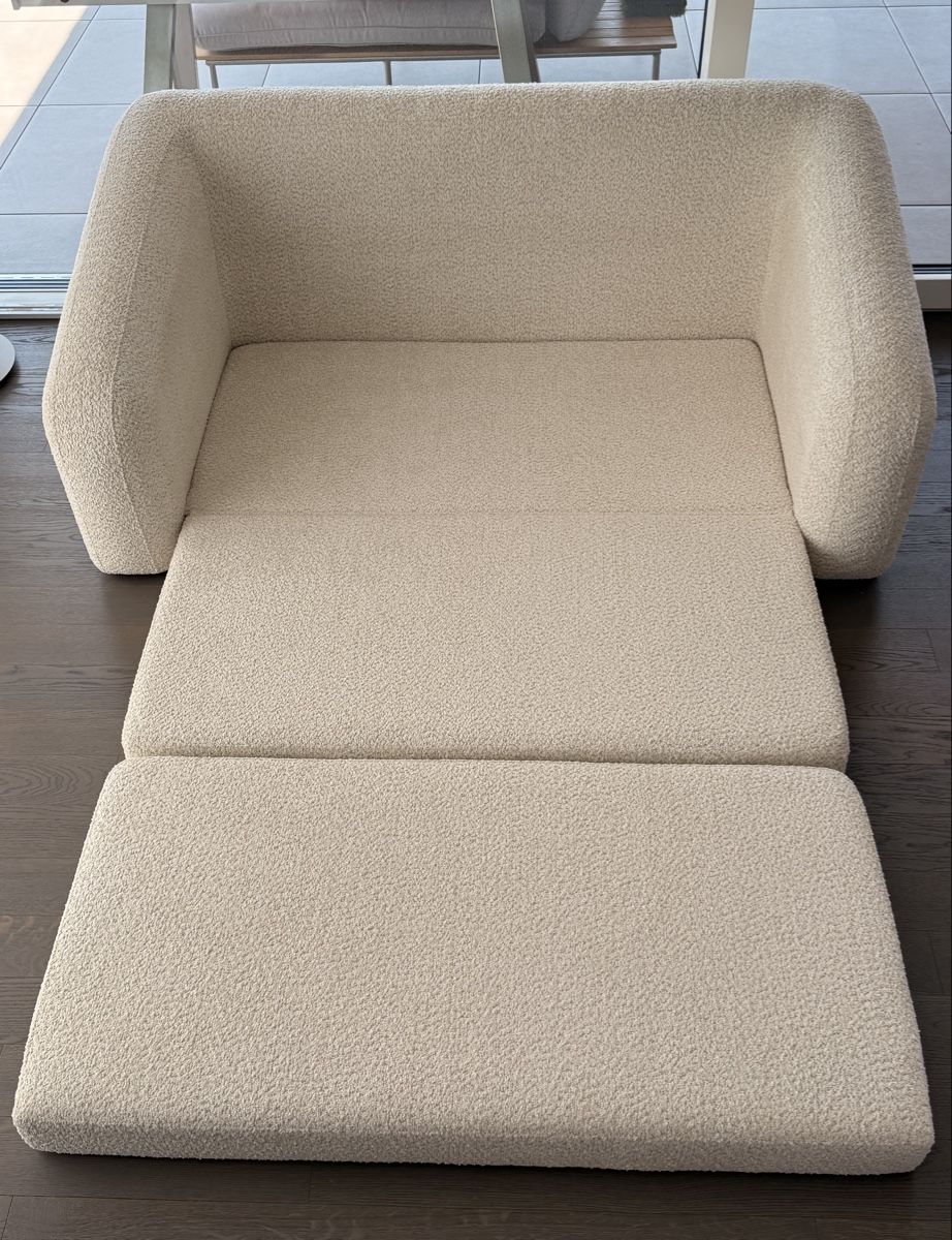 Westwing Divani: Schlafsofa Teddy-Bouclé Off White neuwertig – Nuovo (secondo la descrizione) da Stäfa venduto da _mendoza_ 4