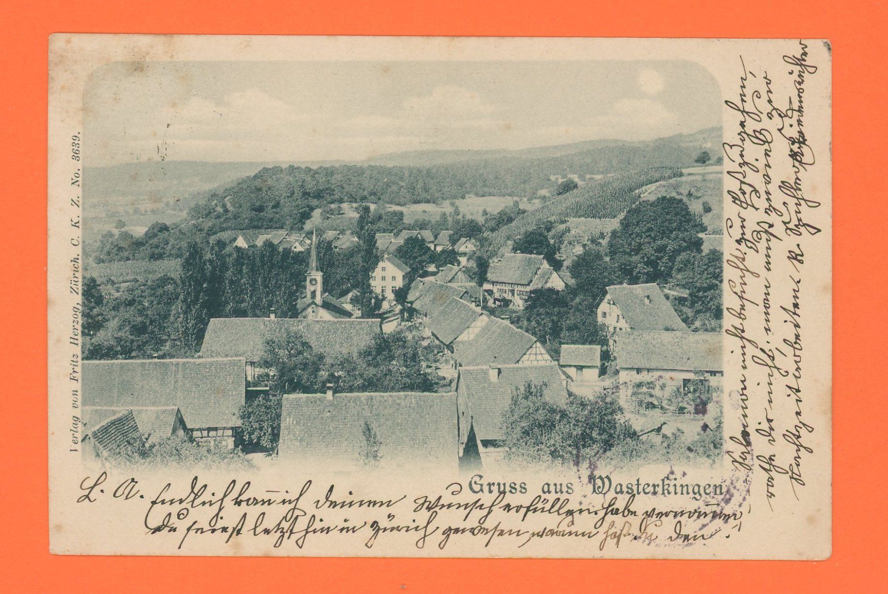 Cartoline postali: Wasterkingen,  Top! – Usato da Opfikon venduto da Pritt04