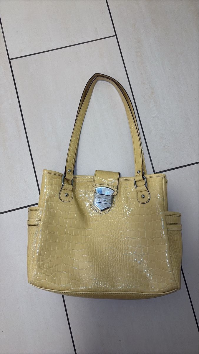Borse da donna: Tasche in Pastellgelb mit Kroko-Optik - Chic – Usato da Kaiseraugst venduto da deb_998t