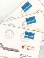 SBK F47 FDC 17.02.1972 Basel/Zürch/Genève -Flughafen