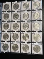20x 50 Schilling Autriche Série complète – ~334g argent fin