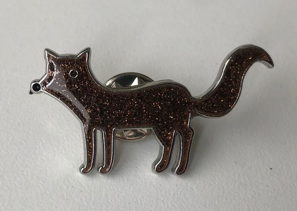 Broche Renard Pelage Marron