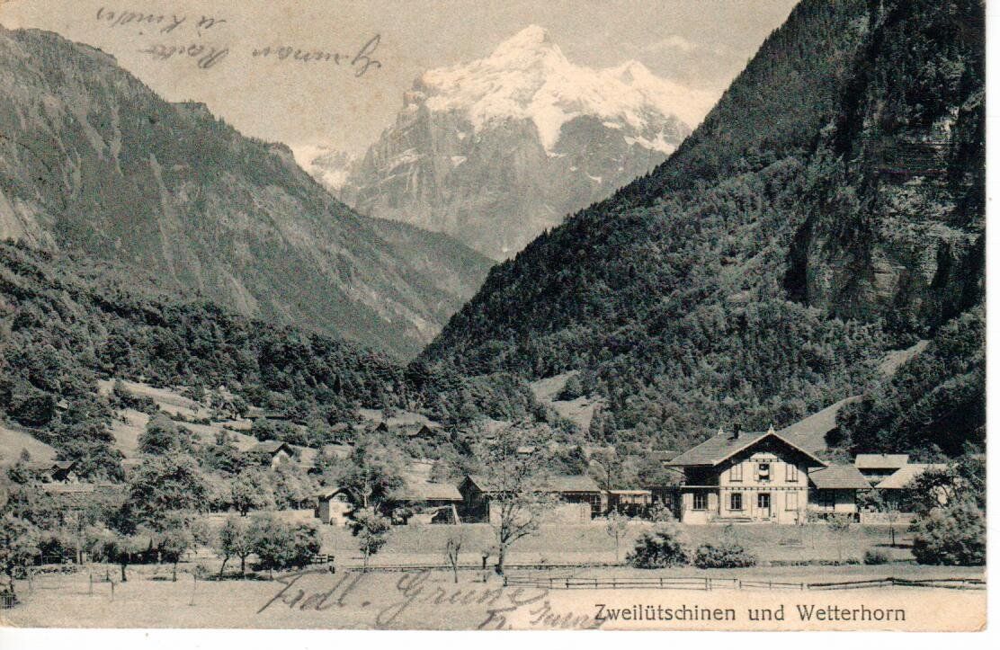 Cartoline postali: Zweilütschinen – Usato da Wolhusen venduto da Curver9