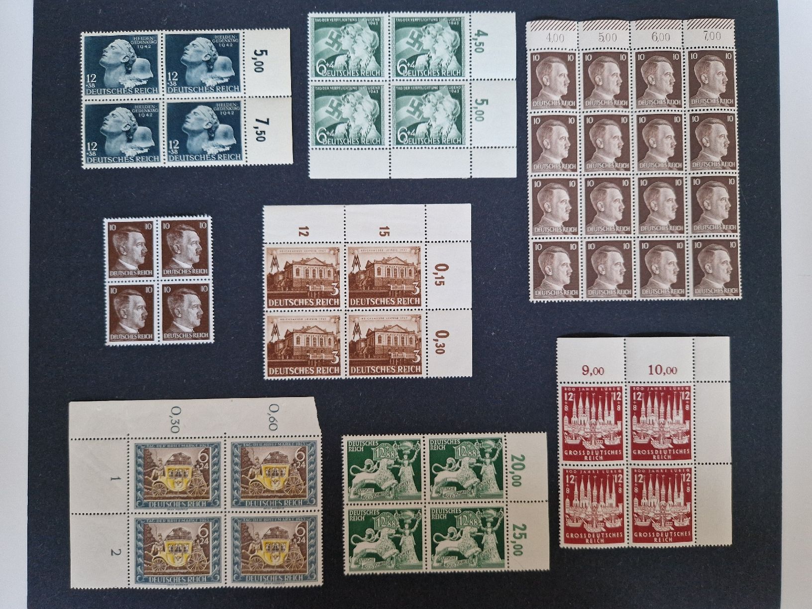 Tutti i francobolli: Deutsches Reich Briefmarken Block Blöcke postfrisch – Nuovo (secondo la descrizione) da St. Gallen venduto da Enrico_SG
