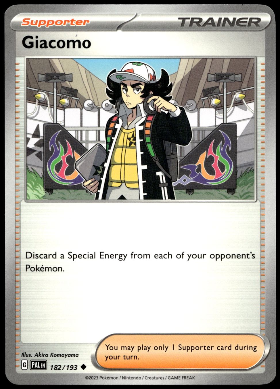 Pokémon Sammelbilder & Trading cards: Pokémon Giacomo 182/193   SV02 Paldea Evolved – Gebraucht aus Le Mouret von PokemonCards_CH