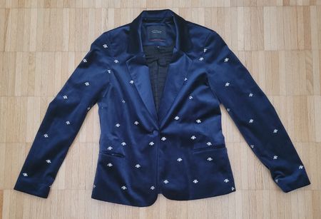 5. Veste Scotch&Soda velours bleu marine, taille L