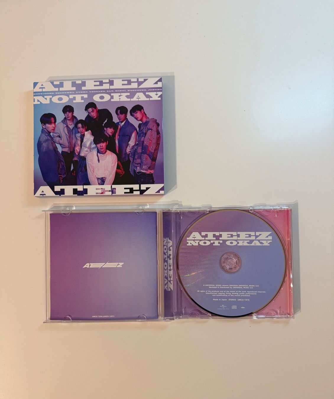 CD: Ateez Not Okay CD – Usato da Frauenfeld venduto da zoeyeoz