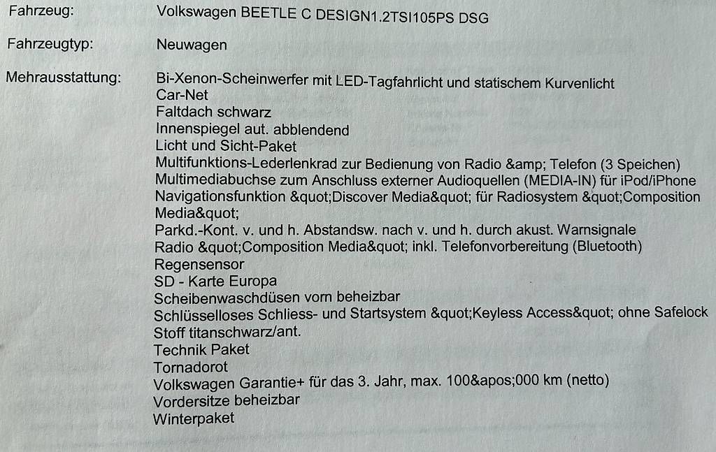 Automobili: Beetle Cabriolet – Usato da Freienstein venduto da Straessler 4