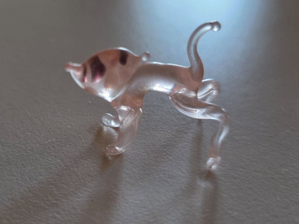 Statuette: 2 farbige Glas Katzen 3,4 cm Katze Tier Figur – Usato da Walterswil BE venduto da Lonitti 2