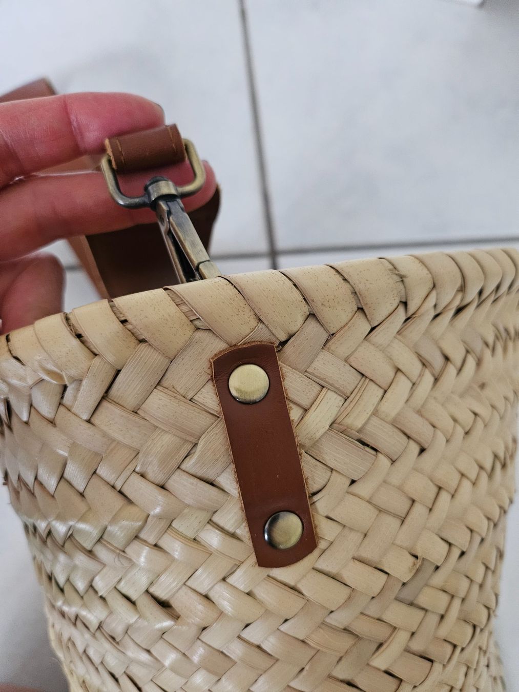 Borse da donna: Korbtasche klein mit Lederdetails – Usato da Flüelen venduto da fabiablip 4