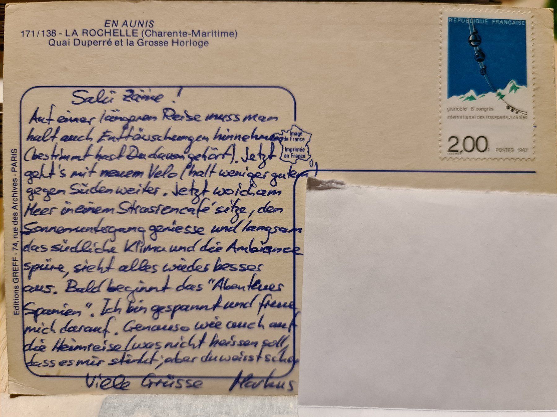 Cartoline postali: Ansichtskarte La Rochelle Frankreich – Usato da Dintikon venduto da Vexi 1