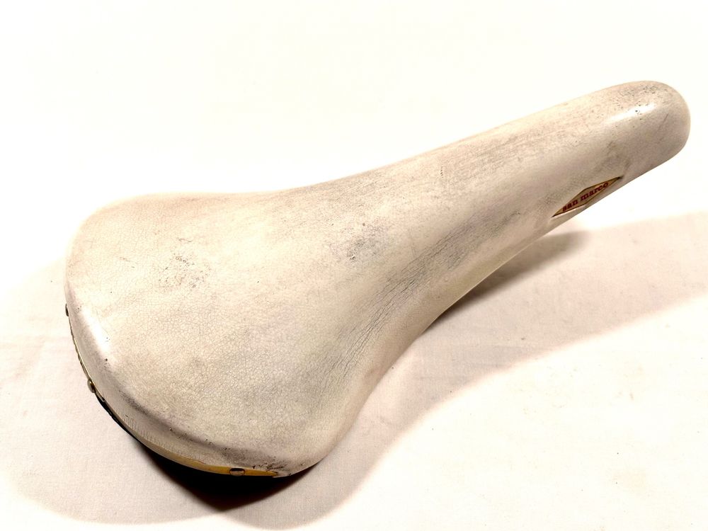 Selle San Marco Rolls Blanche – Cuir – 1987 – Made In Italy – Occasion Collection