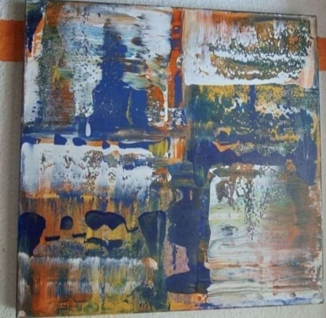Tableaux: Gemälde Abstrakt handmade 40×40 – Neuf (Voir description) à Riehen par Steinbock1970