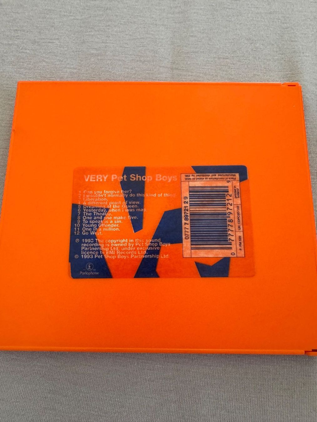 CDs: Pet Shop Boys - Very – Gebraucht aus Bonstetten von Moeriger 1