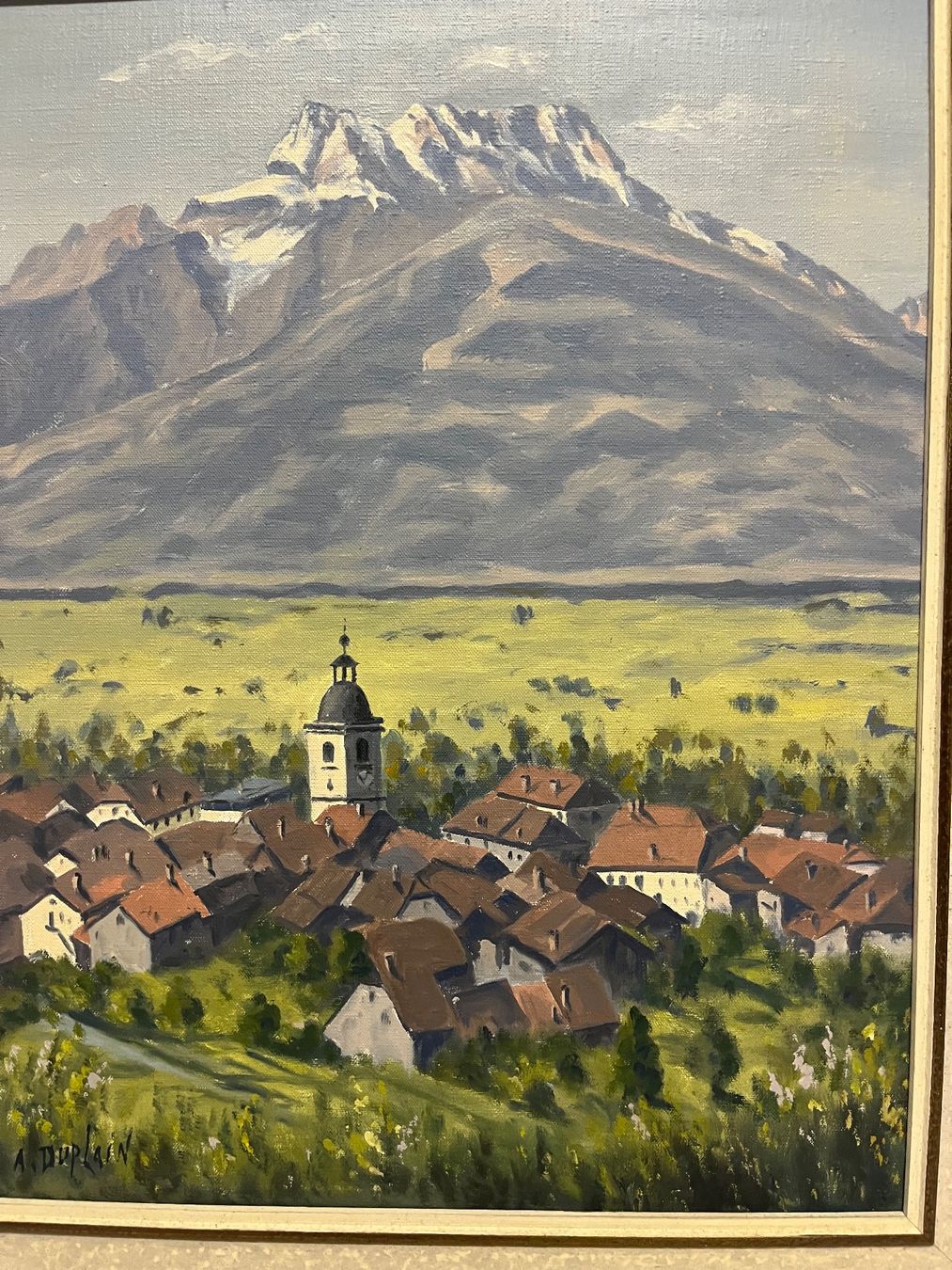 Dipinti: Tableau peinture huile À. Duplain – Usato da lausanne venduto da esploras 1