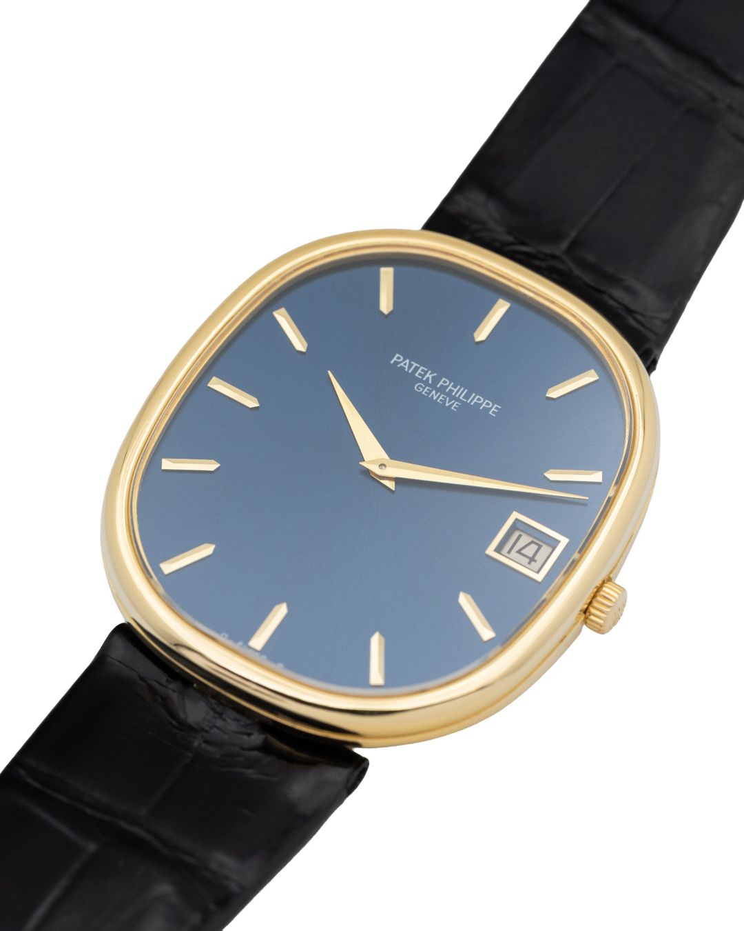 Patek Philippe Orologi: Patek Philippe Ellipse Jumbo 3605 Blue dial Full set – Usato da Genève venduto da Swisstreasures-SA 4