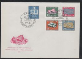 Pro Patria 1961 sauberer Satz -FDC