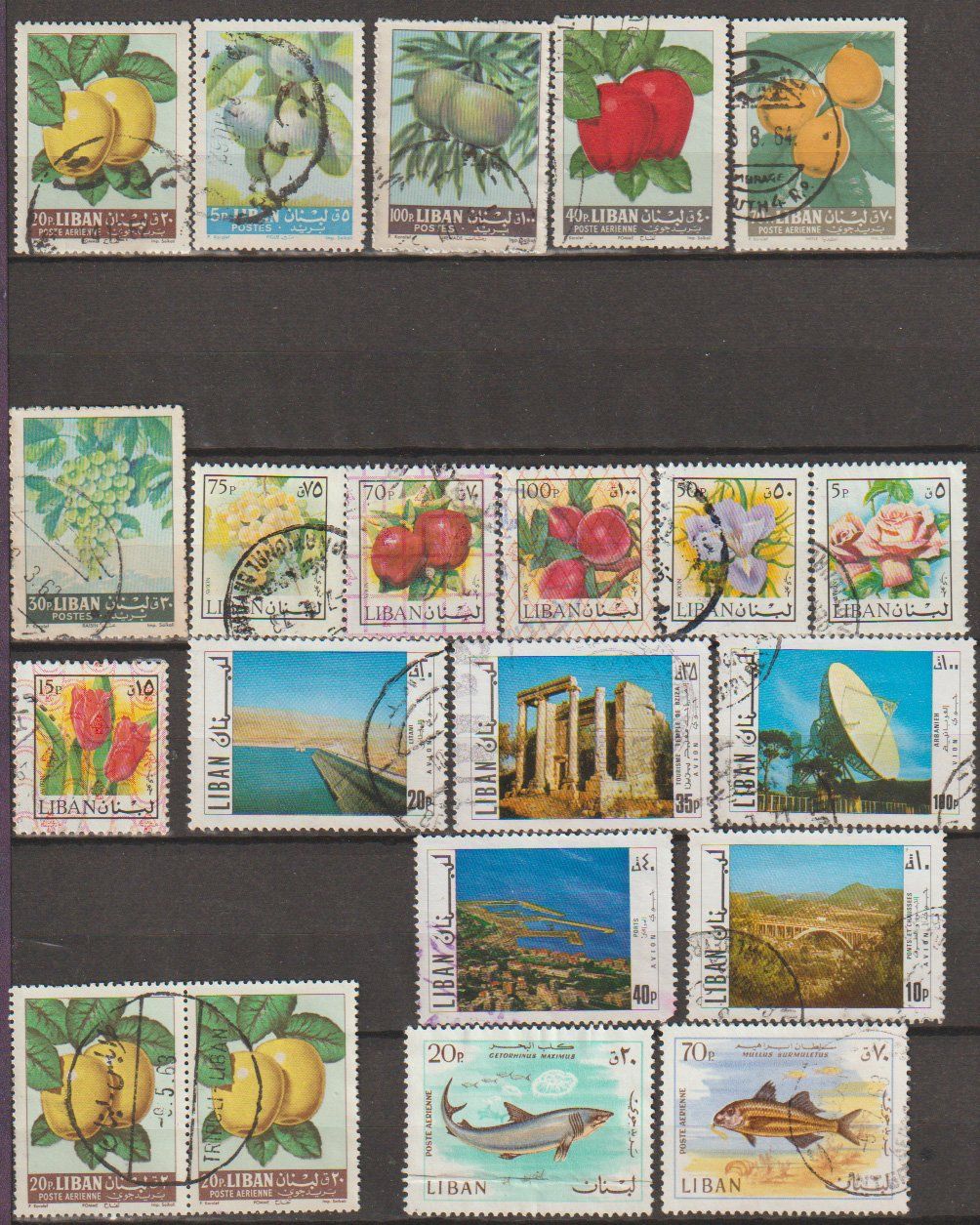 Alle Briefmarken: Liban, divers sujets, d'occasion, état usagé – Gebraucht aus Crans-Montana von kira56