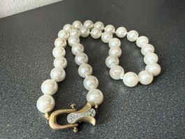 Elegante Vintage Perlenkette