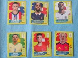 Fussball Sticker Panini FIFA WM 2026 6 Stk top spieler