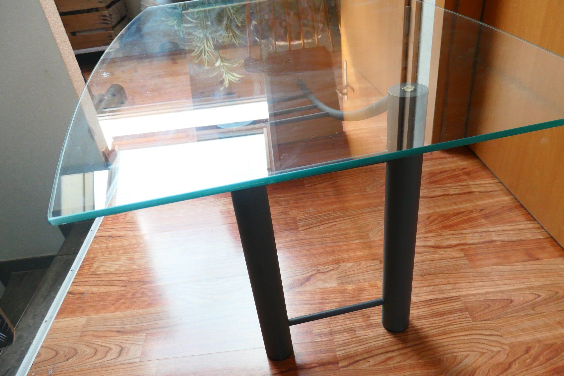 Tavoli: Glas-Couchtisch mit Holz-Akzent – Usato da Diegten venduto da marcel3891 5