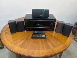 Onkyo-Anlage mit 5 Boxen funktioniert