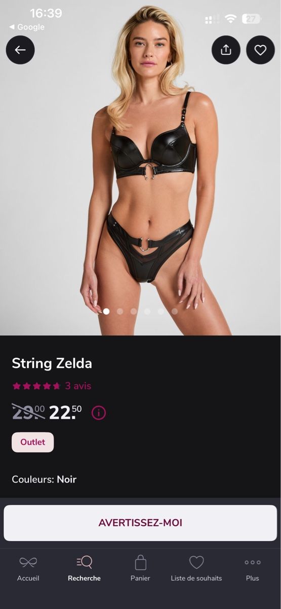 Hunkemöller Sonstige Unterwäsche: Ensemble Hunkemoller – Gebraucht aus lausanne von Lilos77 3