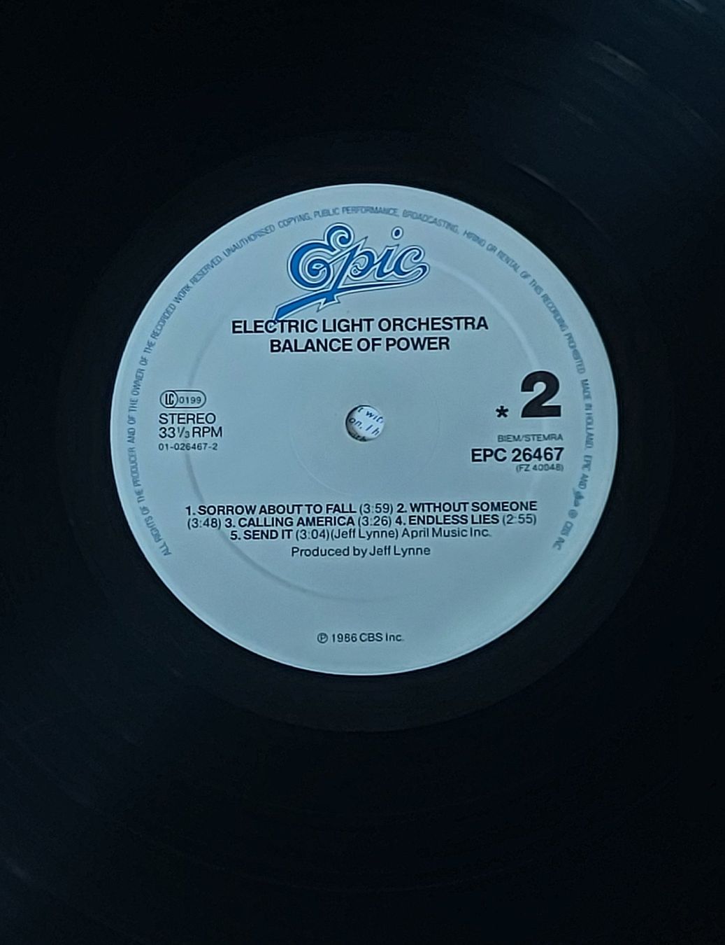 Schallplatten: LP - ELO - BALANCE OF POWER – Gebraucht aus Steckborn von Quo7 2