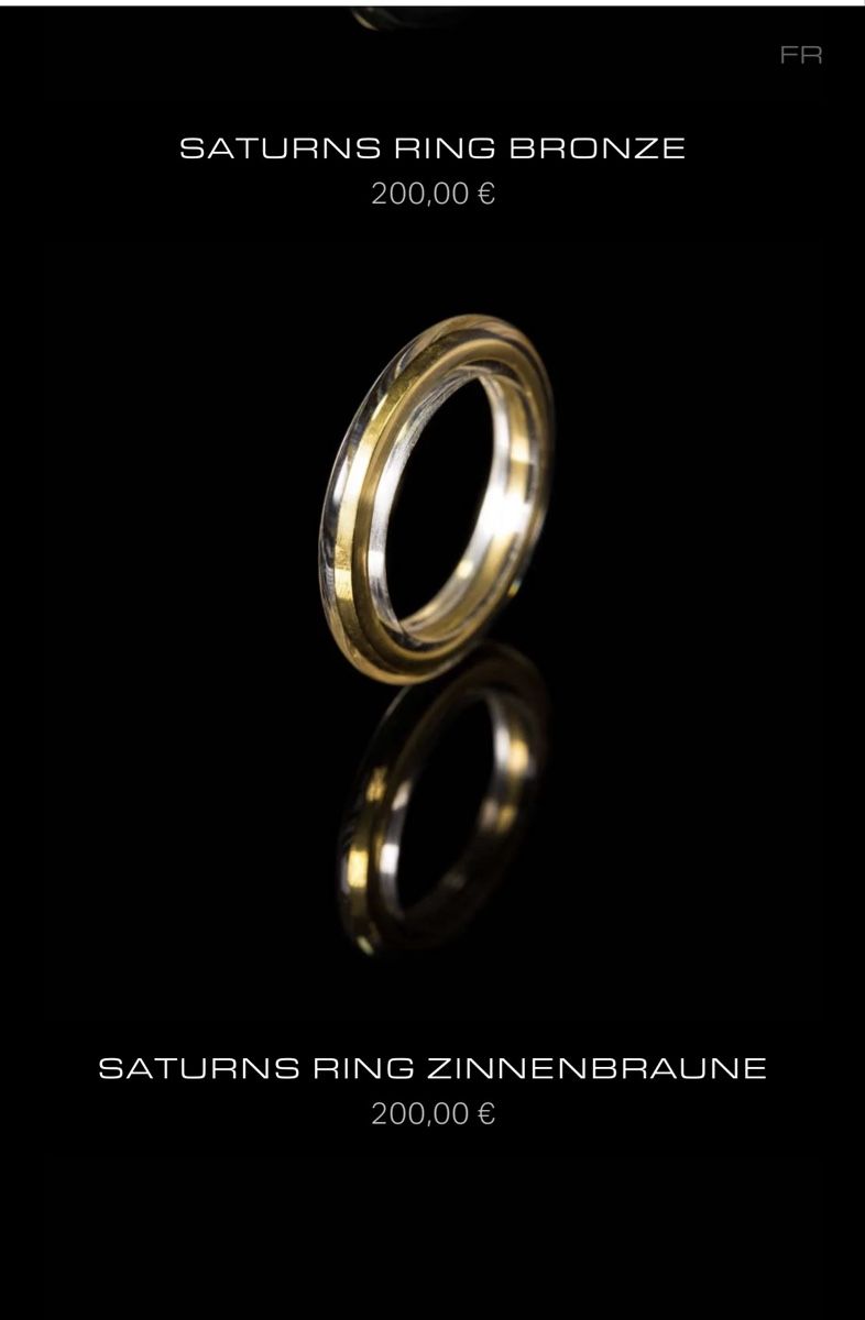 Bagues: Pascqual Morebito:   Saturns Ring Bronze P.Morabito & Silver – Neuf (Voir description) à Zollikon par houseofsamar 2