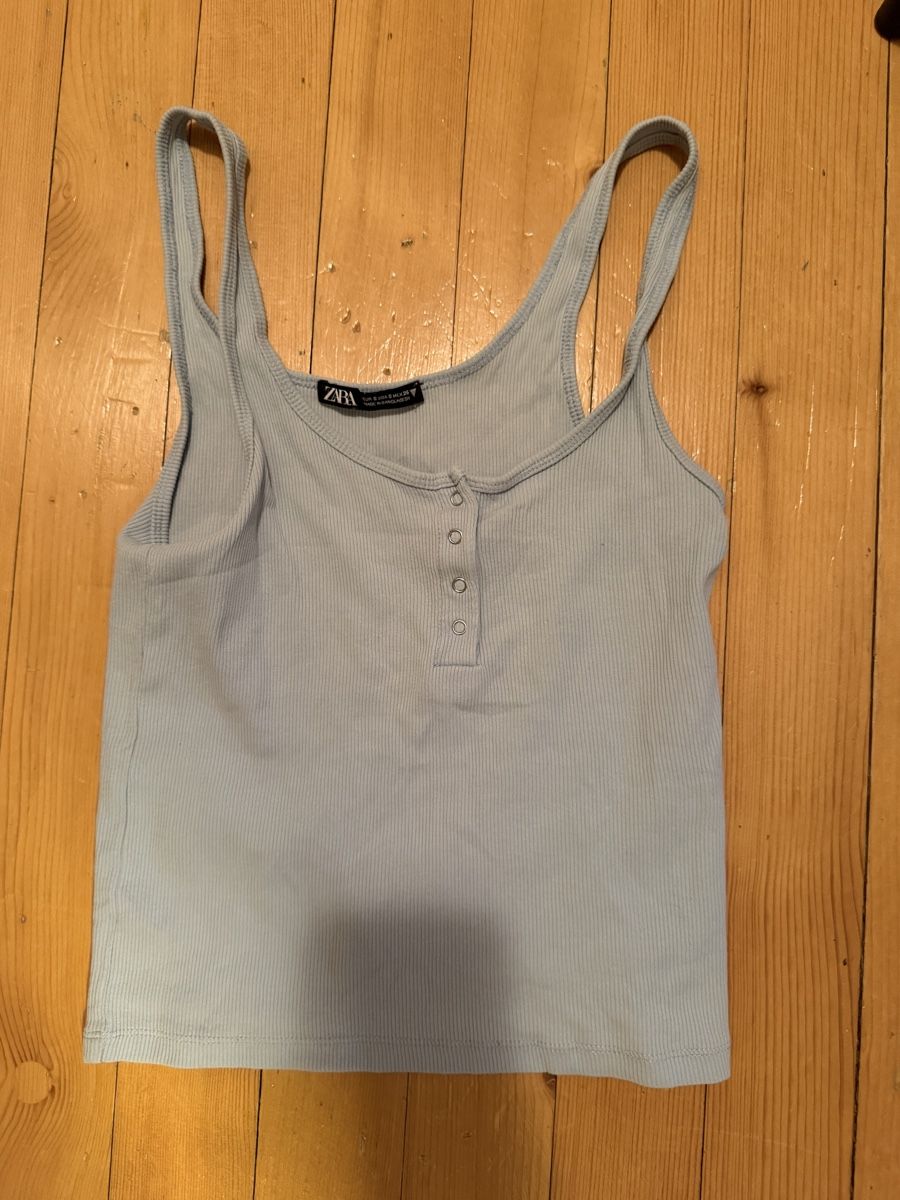 Zara Top: Zara Top, hellblau, Gr. S – Usato da Oberägeri venduto da mic_m272