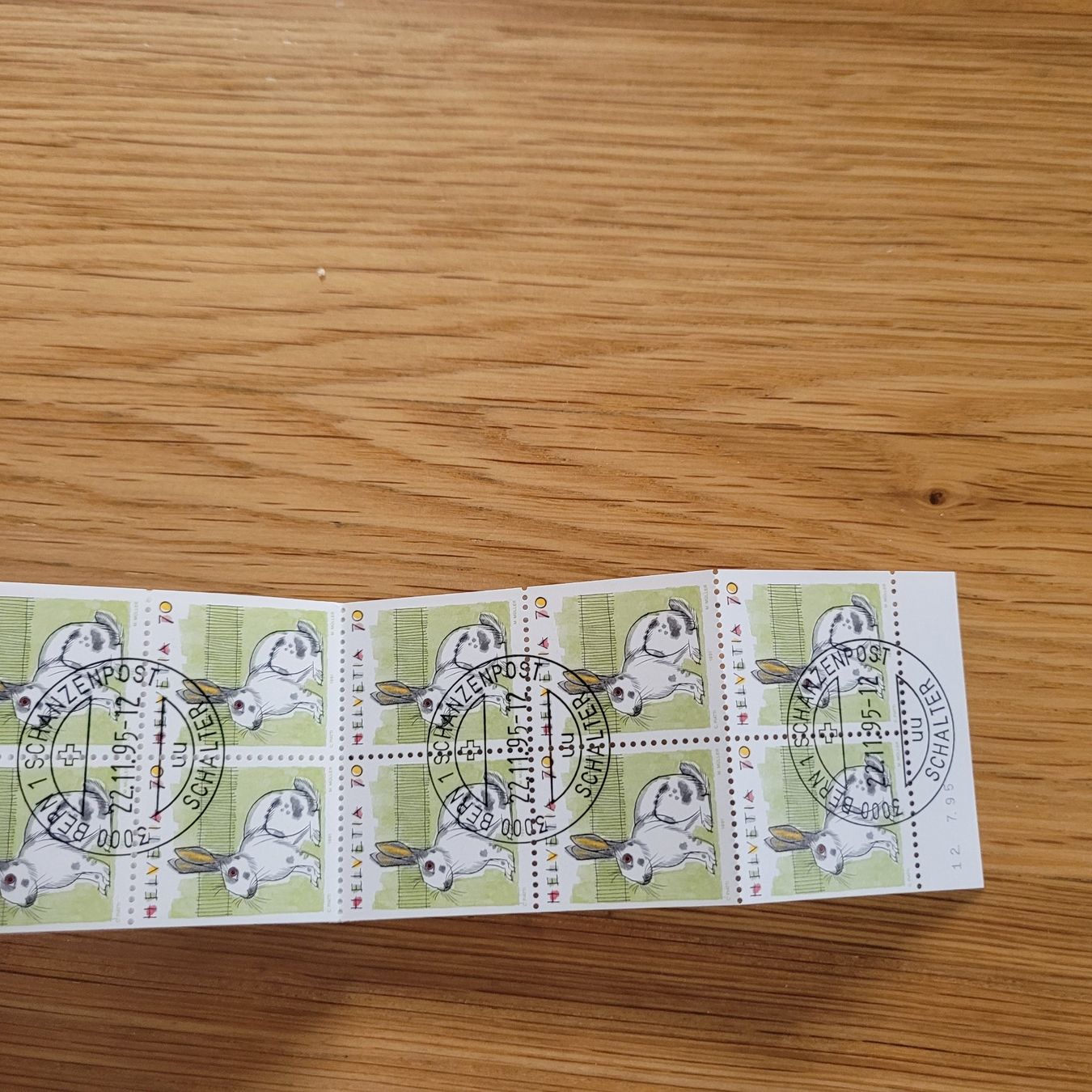 Tutti i francobolli: Carnet De Timbre /  Markenheftchen  Bern 1995 – Usato da Biel/Bienne venduto da Destockweb 1