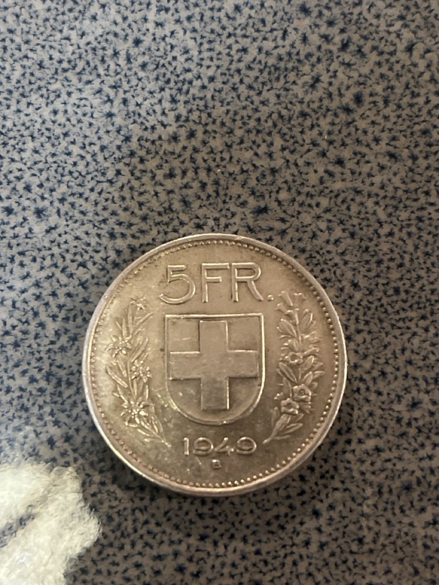 Tutti le monete: 5 francs argent 1949 B – Usato da Prangins venduto da Rodard8