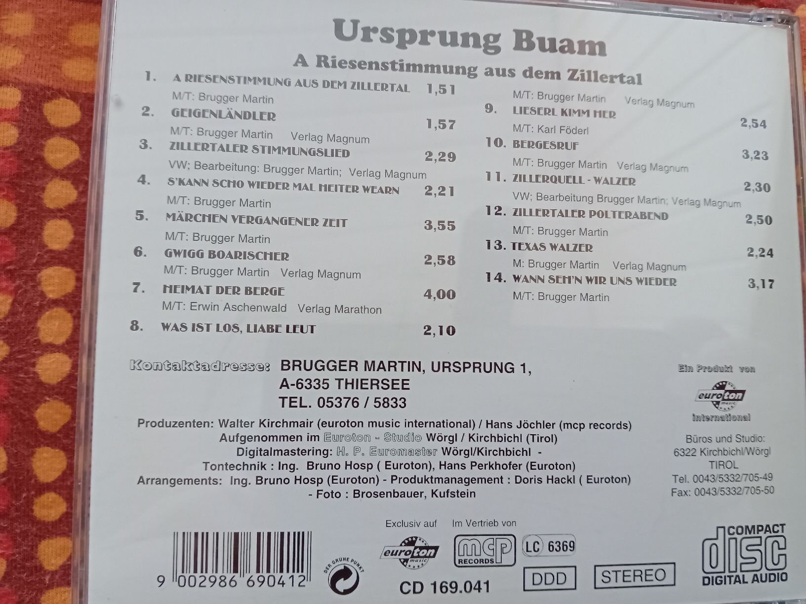 CDs: CD Ursprung Buam – D'occasion à Witterswil par hele04 1