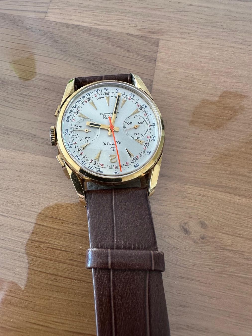 Orologi: Vintage-von AUTRIX, mit Lederarmband – Usato da Münchenstein venduto da Furki22 2