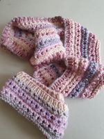 Schal-Set "Mutter/Kind" gestrickt