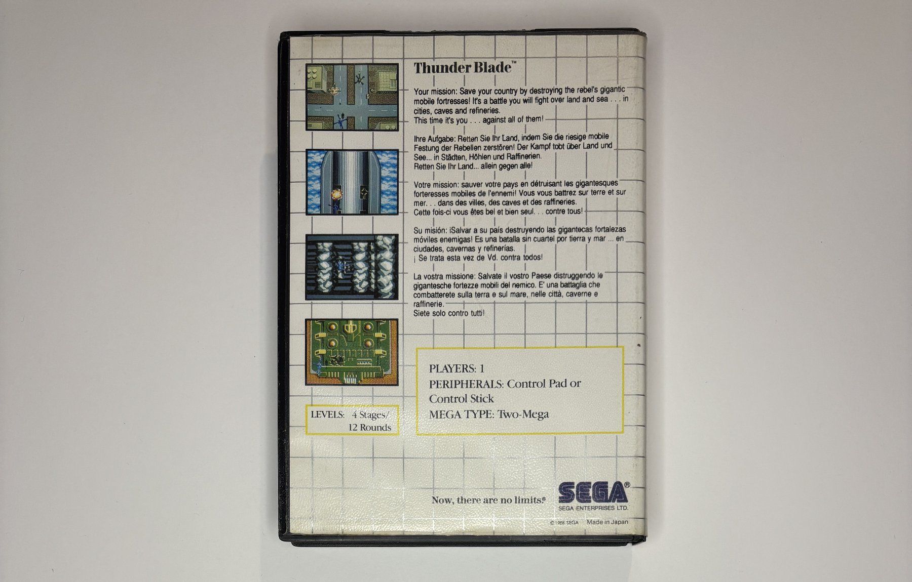 Sega Giochi: SMS - Thunder Blade – Usato da Allschwil venduto da Bullach 2